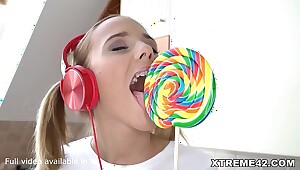 Poppy Pleasure Teases Stepdad to the point where She Needs to Go for His Cock